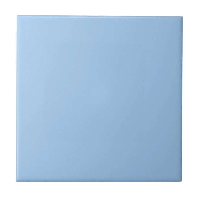 Pastel Baby Blue Solid Colour Ceramic Tile (Front)