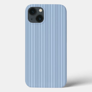 Pastel Baby Blue Vertical Stripes iPhone 13 Case