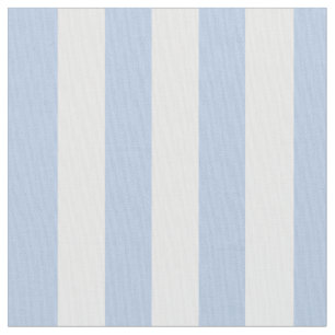 Pastel Baby Blue White Stripe Fabric