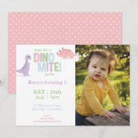 Pastel Baby Dinosaur Kids Photo Birthday Party