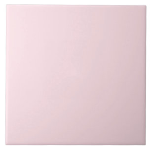 Pastel Baby Light Pink Solid Colour Minimalist Ceramic Tile