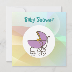 Pastel Baby Shower Invitation