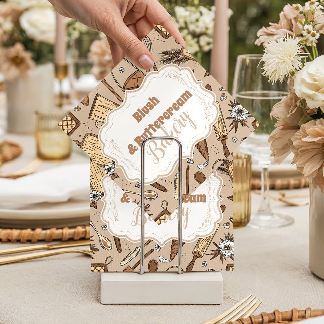 Pastel Bakery Branding Napkin (Creator Uploaded)