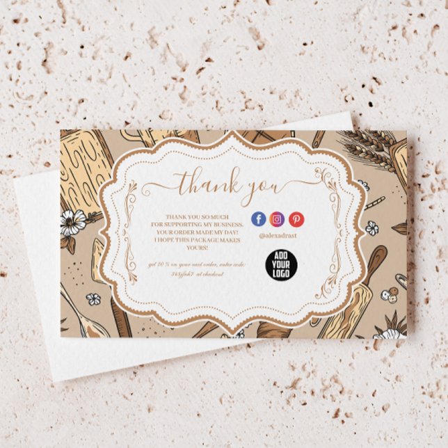 Pastel Bakery Branding Thank You Card (Creator Uploaded)