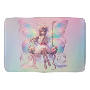 Pastel Ballerina Fairy Princess Girls  Bath Mat