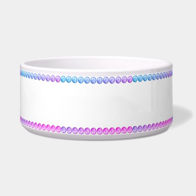 Pastel Balls Pet Bowl (Front)