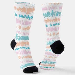Pastel Batik Pattern Socks