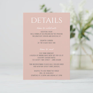 Pastel Beach Enclosure Card