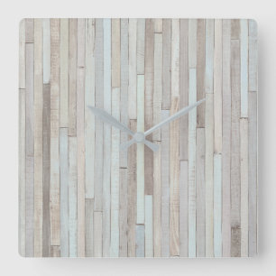 PASTEL BEACH WOOD CLOCK