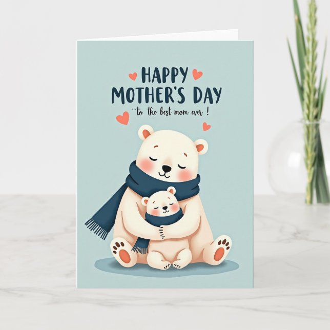 Pastel Bears Mothers Day Card (Front)