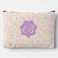 Pastel Beige And Purple Floral