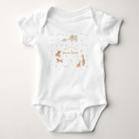 Pastel Beige Cute Illustrative Baby Shower
