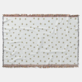 Pastel berry dots pattern throw blanket