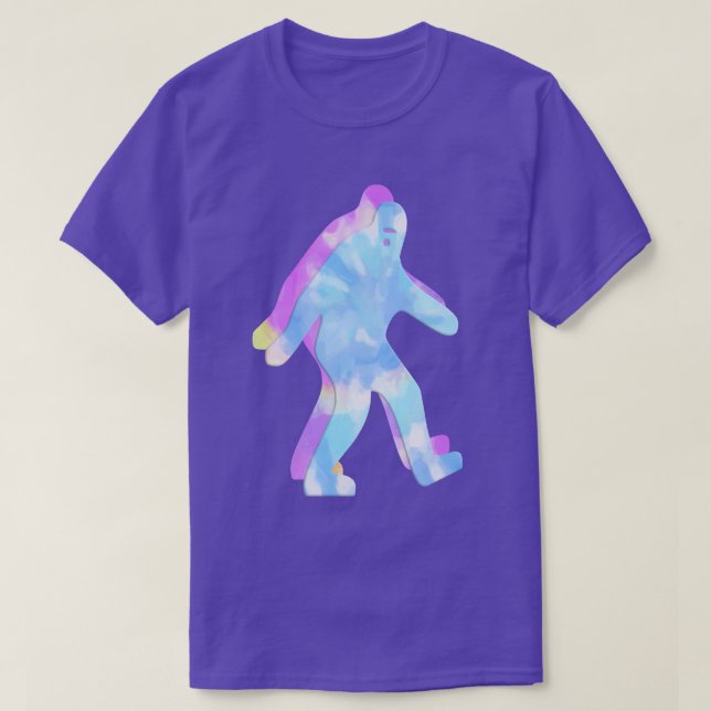 Pastel Bigfoot Tie Dye T-Shirt (Design Front)
