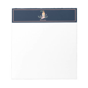 Pastel bird notepad