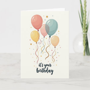 Pastel Birthday Card