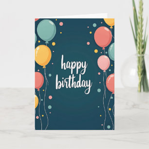 Pastel Birthday Wishes Card