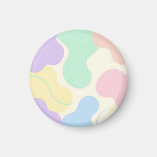 Pastel Blob Abstract Organic Shapes Magnet