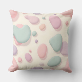 Pastel Blob Abstract Pattern.Modern Outdoor Cushion