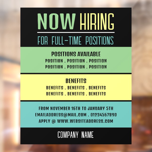 Pastel Blocks Job Vacancy Recruitment Advertising (Sheet 2)