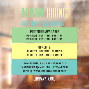 Pastel Blocks Vacancy Recruitment Advertising