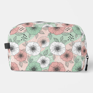 Pastel Bloom Cosmetic Dopp Kit