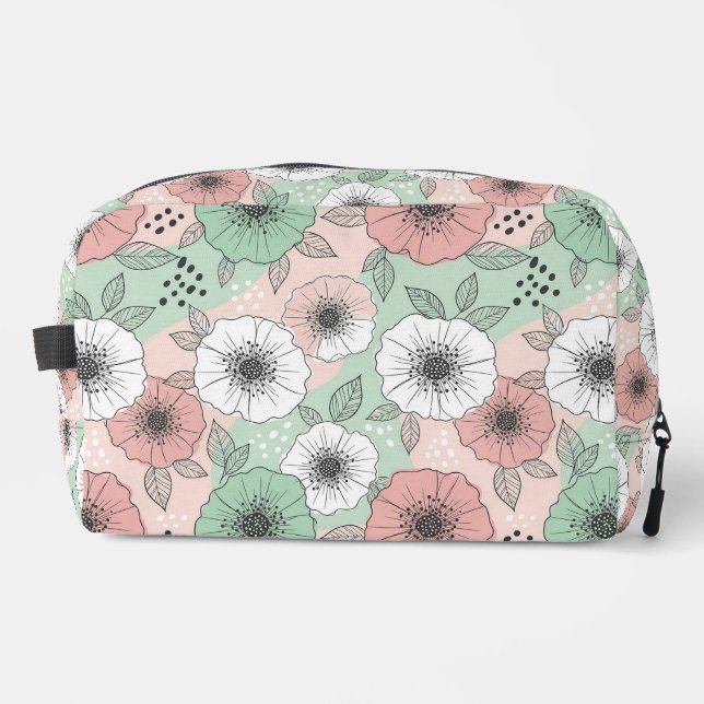 Pastel Bloom Cosmetic Dopp Kit (Front)