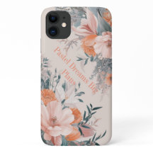 Pastel Bloom Elegance: Floral iPhone/iPad Case