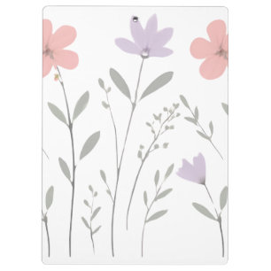 Pastel Bloom Floral Clipboards Teen Girls