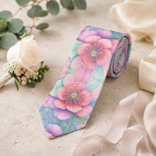 Pastel Bloom Tie