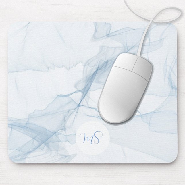 Pastel Blue Abstract Personalised Mouse Pad (Creator Uploaded)