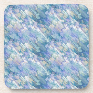 Pastel Blue Abstraction Coaster