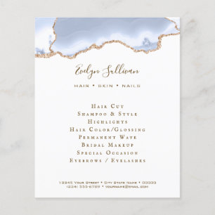 pastel blue agate flyer