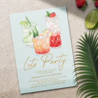 Pastel Blue | Chic Summer Cocktail Party Birthday
