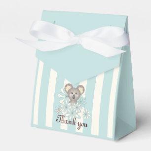 Pastel Blue Cute Baby Koala Kids Party Thank You Favour Box