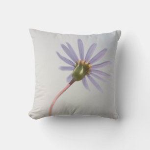Pastel Blue Daisy Flower Cushion Throw Pillow