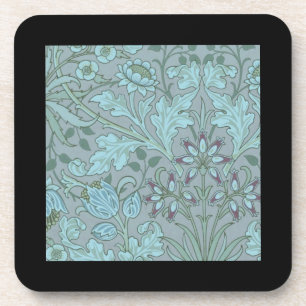 Pastel Blue Decorative Flowers  Coaster