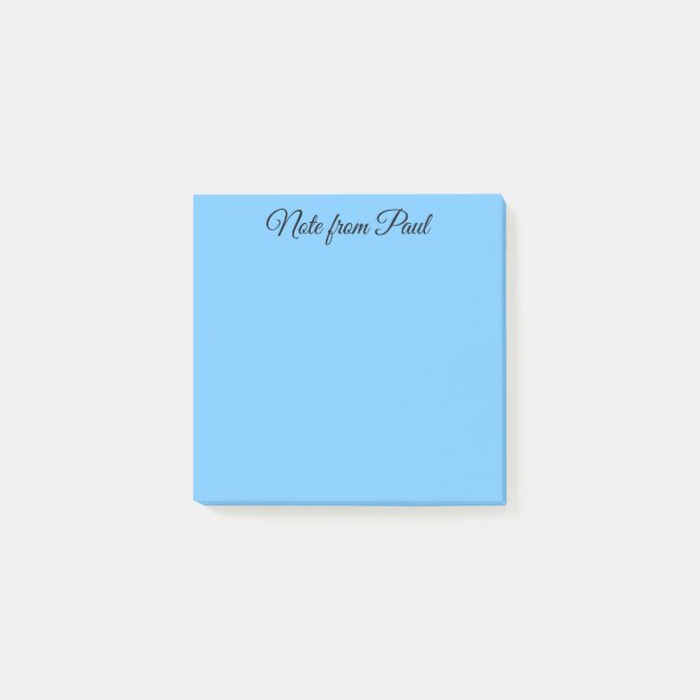 Pastel Blue Evening Sky Post-it Notes (Front)