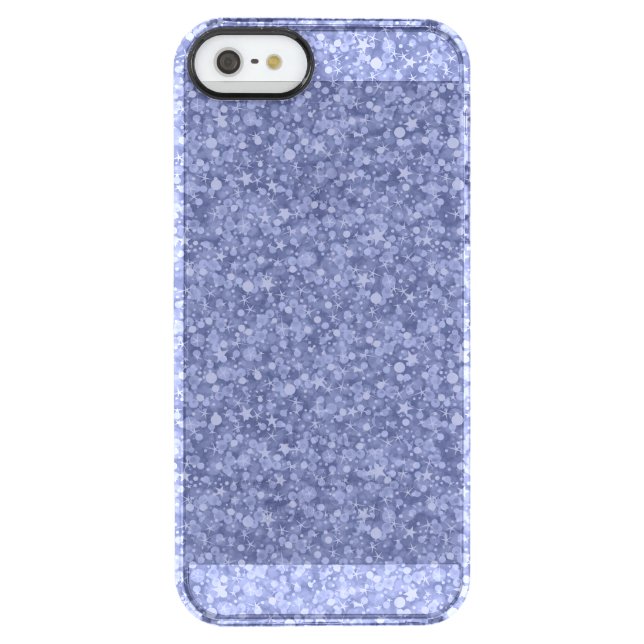 Pastel Blue Faux Glitter And Sparkless Uncommon iPhone Case (Back)