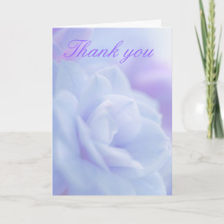 Pastel blue flower ... Thank you card
