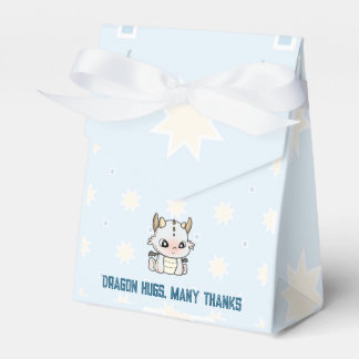 Pastel blue grey baby dragon  favour box