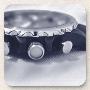 pastel blue hour coaster