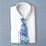 pastel blue Hydrangea Tie<br><div class="desc">floral tie</div>