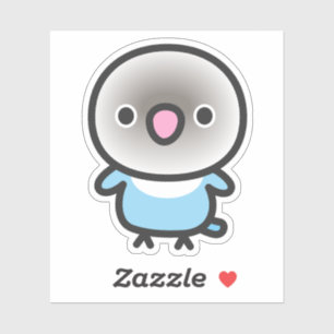 Pastel blue masked lovebird