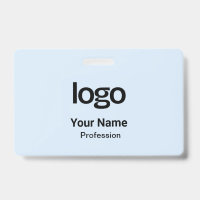 Pastel blue Name Tags Badges