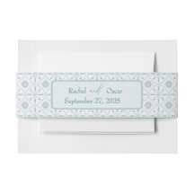 Pastel blue pattern wedding 