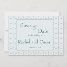 Pastel blue pattern wedding