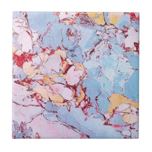 Pastel Blue Pink Elegant Italian Marble Modern Ceramic Tile