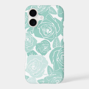 Pastel Blue Roses Personalised iPhone 7 Plus Case
