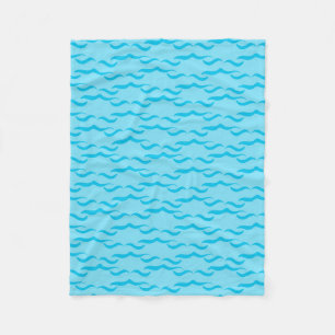 Pastel Blue Sea Water Waves Peaceful Ocean Fleece Blanket